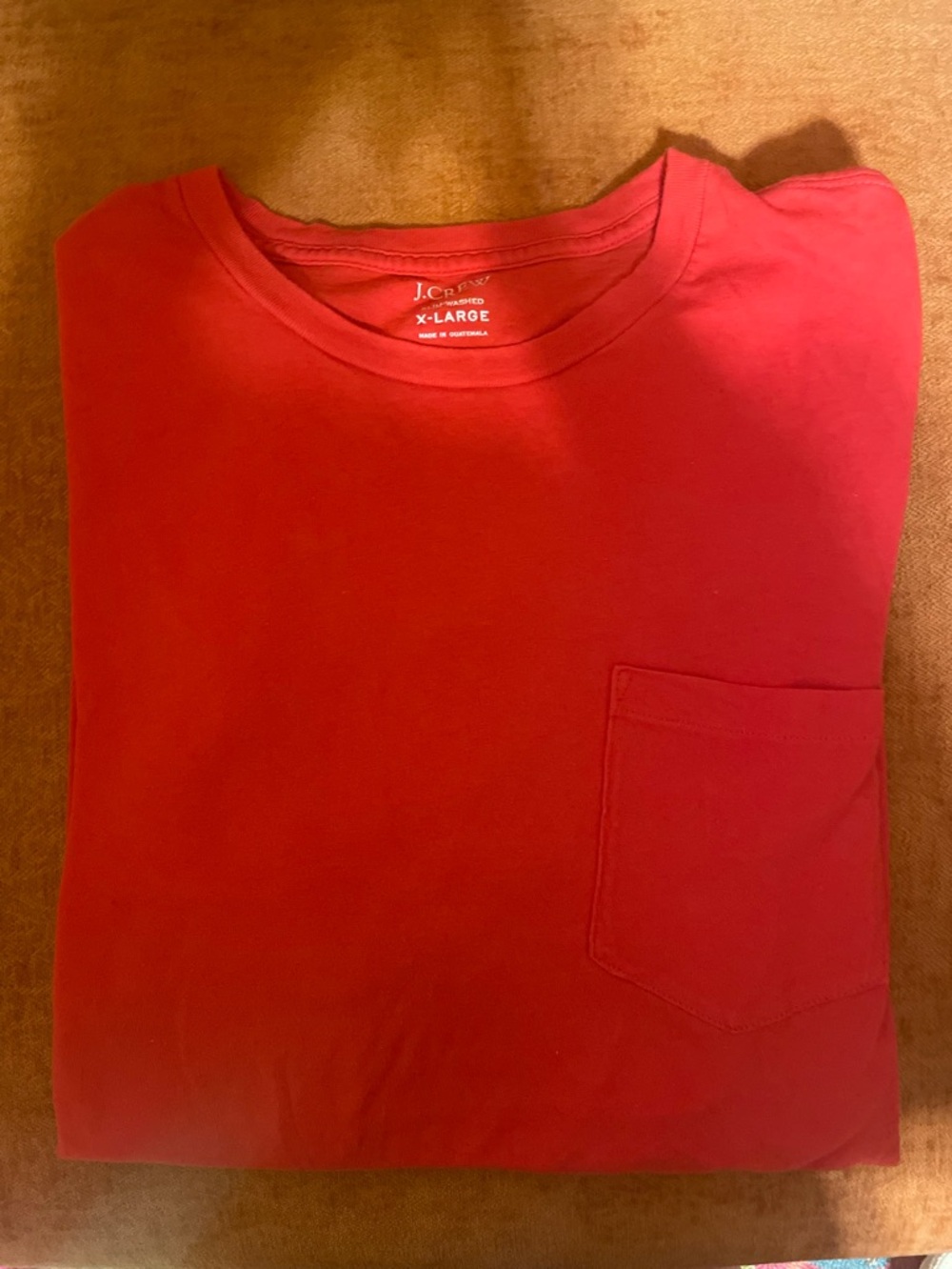 J. Crew Men’s Cherry Red Pocket T-Shirt